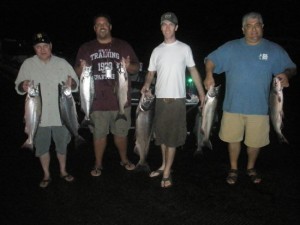 Tuesday night salmon fishing on the American river