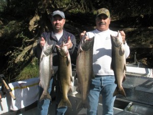 American river salmon fishing is wide open