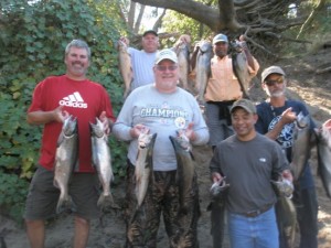 Salmon Fishing on the American river.